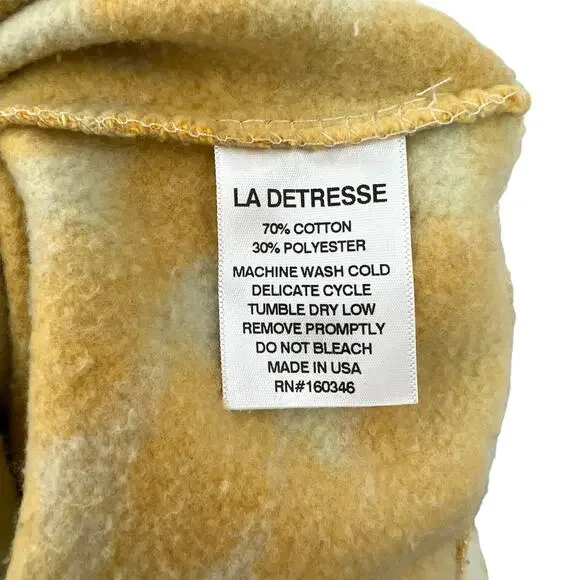 La Detresse Revolve Womens Tropical Pullover Tie Dye Fleece Sweatshirt Medium M - Picture 10 of 11